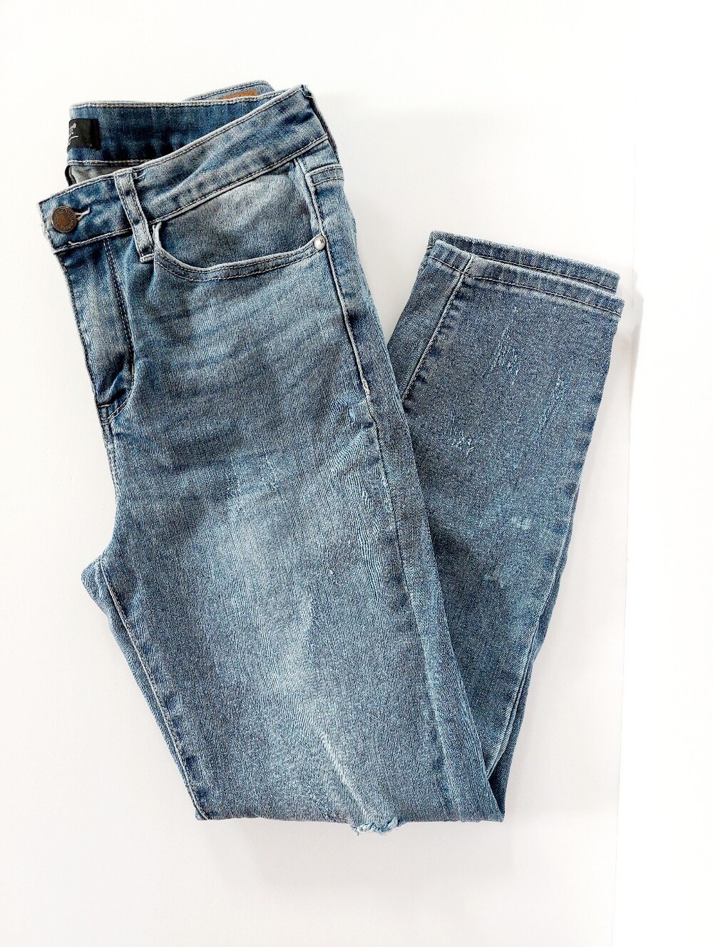 Distressed Relaxed Fit Size 30 Judy Blue Jeans #JB8273 MD